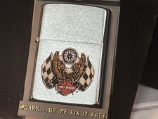 ZIPPO HARLEY DAVIDSON LIGHTER 1985 UNLIT IN BOX NO. 99142-862, SHIPS FREE IN USA picture
