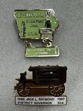 Lion’s Club Commemorative Pins - 2 - International Director Bud Klise & More picture