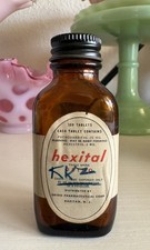 Vintage HEXITAL Phenobarbital & Hexestrol Medicine Bottle Ortho Pharm Co. EMPTY picture