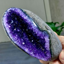 538G Natural Amethyst agate geode quartz cluster crystal specimen Healing picture