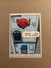 1966 Donruss Marvel Super Heroes SPIDER-MAN CARD #42 Rookie High Grade Sharp picture
