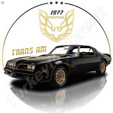 1977 Pontiac Trans Am 11.75in ROUND METAL SIGN picture