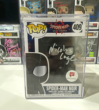 Nicolas Cage signed Spider-Man Noir Funko Pop, Fan Expo Dallas, Official Pix picture