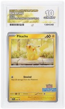 Pokémon TCG Black Star Promo Illustration Contest 2024 Pikachu SVP214 ACE 10 picture