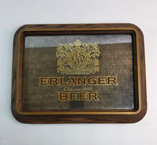Vintage 1979 ERLANGER (SCHLITZ) Beer Bar Sign Wood Frame Advertising Decor picture