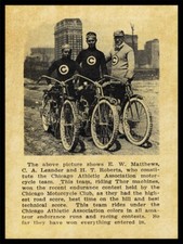 1911 Thor Motorcycles NEW Metal Sign: Chicago Athletic Assn. Motorcycle Team Pic picture
