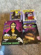 Vintage Gemmy Halloween Rock & Reaper Rock And Vampire Scream Haunted Book READ picture