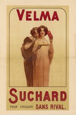 📜 Velma Suchard Vintage Ad Poster - 1900s Classic French Art Print 16x24” - picture