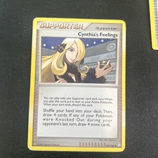 Cynthia's Feelings Legends Awakened 131/146 Pokemon Card Non-Holo 3 LP POKE5 picture