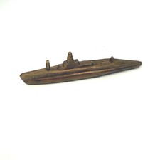 Antique 1921 WWI German UB-88 U-Boat Salvaged Bronze Mini Submarine RARE picture