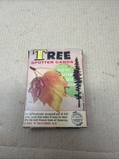 Vintage 1962 Tree Spotter Boxed Card Set 36 Quiz Cards Ed.U. Cards Complete Set picture