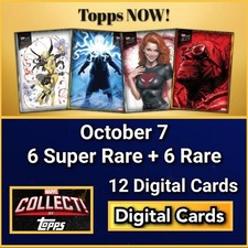 Topps Marvel Collect TOPPS NOW 2026 October 7 6 Super Rare + 6 Rare picture