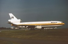Original 35mm aircraft Slide Monarch McDonnell Douglas DC-10-30 G-DMAC plane picture
