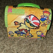 Vintage Rocket Power Lunch Box Tin Metal Case Nickelodeon Viacom 2000s Y2K picture