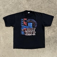 Vintage 1995 Six Flags Great America T Shirt XXL Just Ride It Roller Coaster 90s picture