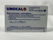 UNOCAL MEDICAL PLAN 76 UNION  EXPIRED  Vintage Card picture