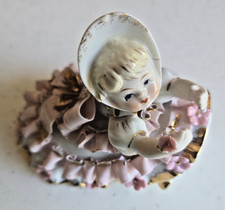 Vintage Lefton # 1412 Girl Figurine picture