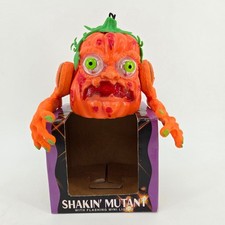 Vintage 1994 Twinkle Shakin Mutant Pumpkin Animated Halloween Light Sound Tested picture