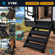 LATCH.IT RV Step Covers 4 Pack | 23-inch Wide Camper Step Covers - Black picture