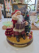 Vintage Bradford Exchange Twas The Night Before Christmas Story Telling Santa picture