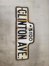 Authentic Metal Road Street Sign Vintage retired 24