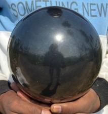 Large 165MM Black Shungite Crystal Sphere Handmade Crystal Ball For Home Decor picture