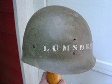 WWII St. Clair M1 Low Pressure Helmet liner Named Original Surfaces picture