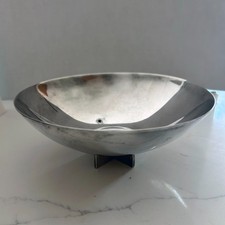 Swid Powell by RM Postmodern Silver-Plated 'Cross Bowl' by Richard Meier RARE picture