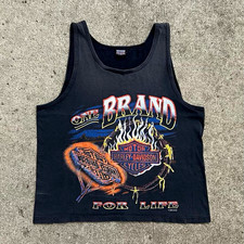 Vintage Harley Davidson Tank Top Shirt M One Brand For Life Fun Wear 90s Single picture