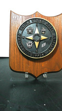 Vintage US Navy Personnel Support Activity Wall Plaque Wood Military Decor picture