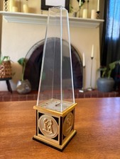 Jaeger-LeCoultre Egyptian Revival Obelisk Clock Ref 462 Swiss Lucite RUNS MINT picture