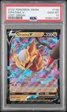 Pokémon TCG Giratina V Sword & Shield Lost Origin 130/196 Holo Ultra Rare PSA 10 picture