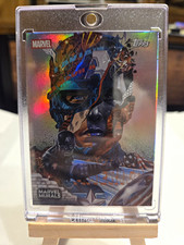 Topps 2026 Marvel Neon Marvel Murals MU-4 Captain America Hologram Foil 🔥 picture