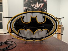 2003 DC Direct Batman Emblem Neon Sign Dealer Promo Store Window Light Rare picture