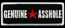 GENUINE A EMBROIDERED IRON ON 4 INCH MC BIKER PATCH picture