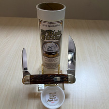 NEW GEC Great Eastern Cutlery #340223 Antique Autumn Jigged Bone SFO 25 yrs BF picture