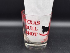Vintage Texas Bull Shot Angus Restaurants Old Fashioned Glass picture