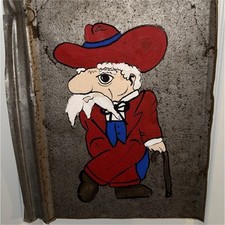 Colonel Reb Hand-Painted Tin Wall Hanging Decoration (custom Tin Decoration) picture