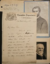 1872 A. Oakey Hall NYC Mayor ALS Signed Letter Tweed Ring Tammany Hall picture
