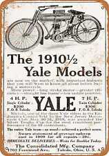 Metal Sign - 1910 Yale Motorcycles - Vintage Look Reproduction picture