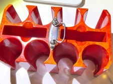 BEAUTIFULLY MARBLED BAKELITE POKER CHIP CADDY———-SEE PICTURES & VIDEO picture