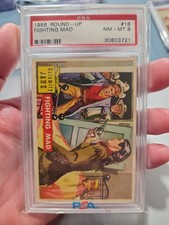 1956 Topps Round Up #18 FIGHTING MAD PSA 8 NM-MT Calamity Jane picture