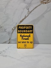 Property Boundary National Forest Land Behind This Sign USDA US Forest Service picture