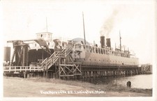 Pere Marquette 22, Ludington MI Michigan RPPC Photo Postcard COPY picture