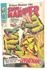 Sub-Mariner #3 1968 Vintage Marvel Comic Triton Lady Dorma Silver Age Plant Man picture
