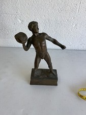 VINTAGE BRONZE SHOT PUT OLYMPIAN STATUE picture