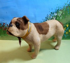 Antique German Bulldog Candy Container -Glass Eyes, 8 1/2
