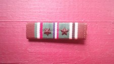 World War 2 European, African, Middle East ribbon with pin back and 2 stars. picture