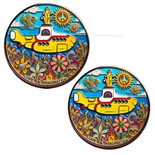 Yellow Submarine Coin 1968 Peace Love & Imagination Psychedelic Challenge Coin picture