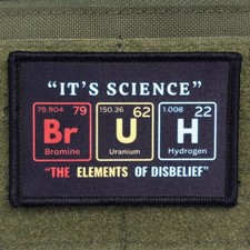 BRUH Patch Moral Tactical Meme Military Army Hook & Loop 3x2 picture